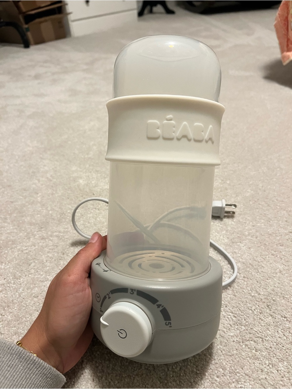 Béaba Baby Bottle Warmer - White